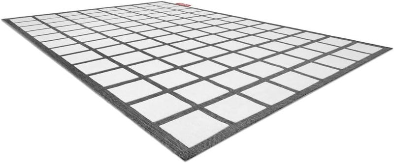 Fatboy Carpretty Grand Checky Carpet Indoor/Outdoor | Easy to clean | UV-resistant | Combined multi-level weaving | Anti-static | 100% Polypropylene | 200 x 302 cm - Black/White - Image 4